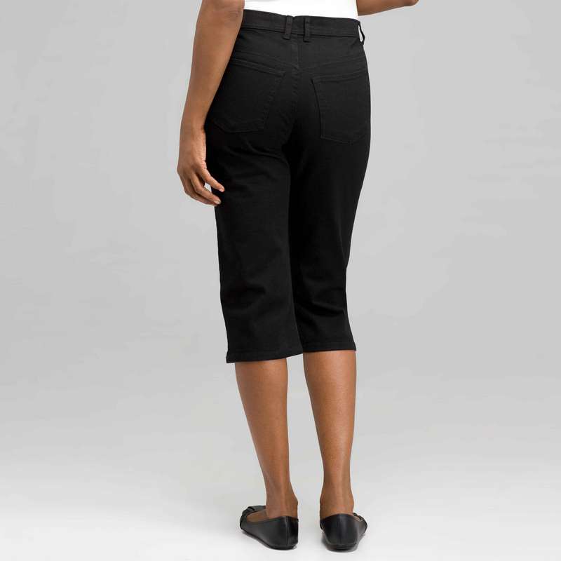 Classic Denim Straight Leg Capri (Petite), Porcelain, large image number 1